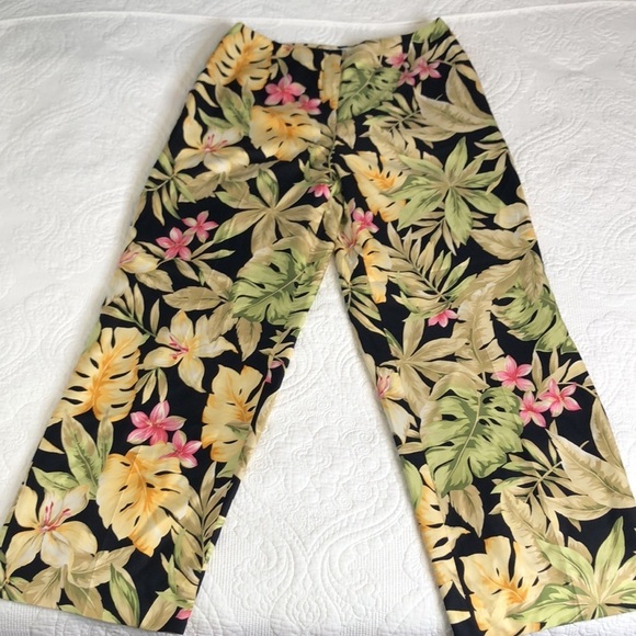 Talbots Pure Silk Tropical Wide Leg Pants Size 10 - Picture 4 of 11